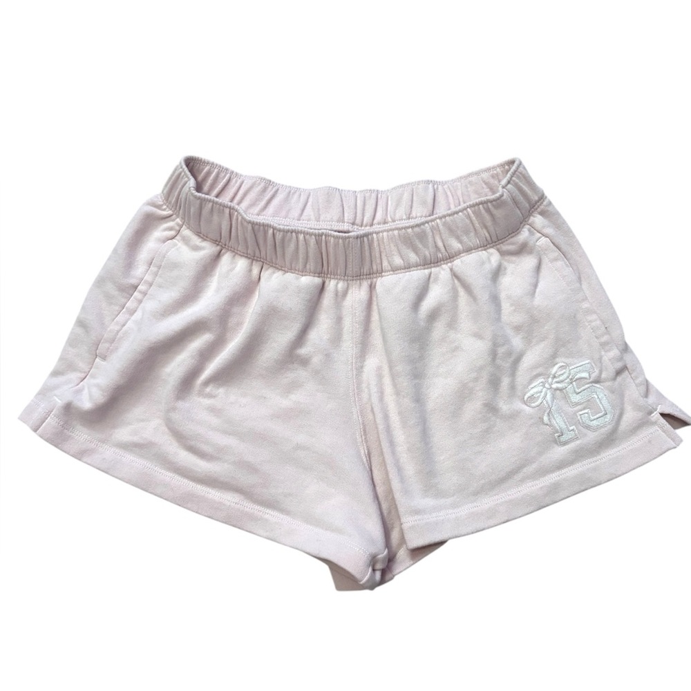 hollister bow detail sweat shorts